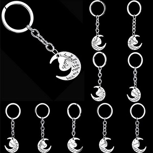 keychains mom/dad/daughter/sister/grandma/grandpa/brother/uncle/aunt/son i love you to the moon and back key ring keyring xmas gift, Silver
keychains mom/dad/daughter/sister/grandma/grandpa/brother/uncle/aunt/son i love you to the moon and back key ring keyring xmas gift, Silver