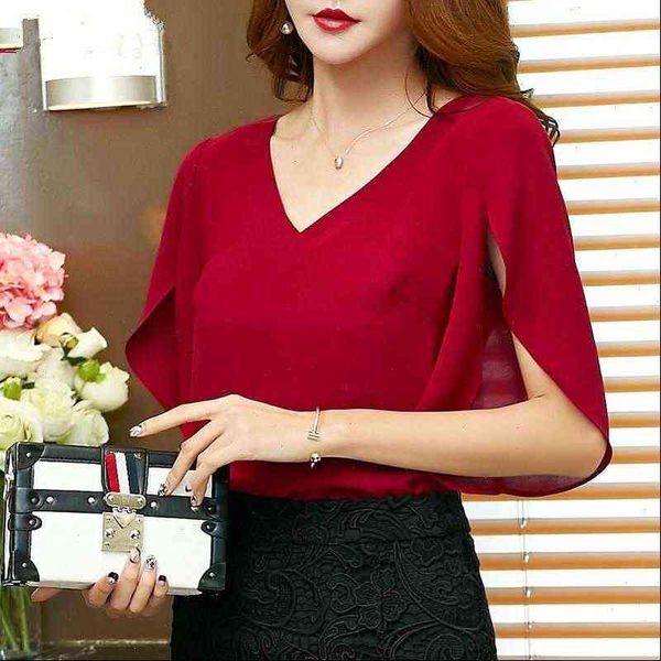 casual summer womens shirt women chiffon fashion korean half sleeve elegant slim office blouse ladies, White
casual summer womens shirt women chiffon fashion korean half sleeve elegant slim office blouse ladies, White