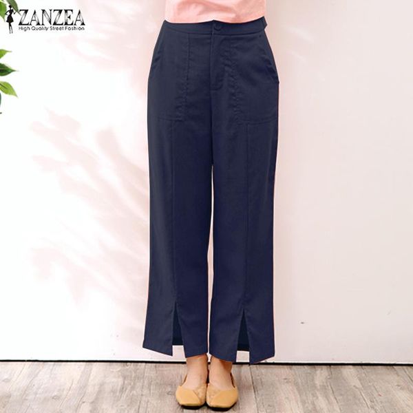 women's pants & capris 2021 zanzea women casual trousers vintage solid harem autumn elastic waist long pantalon female straight turnip, Black;white
women's pants & capris 2021 zanzea women casual trousers vintage solid harem autumn elastic waist long pantalon female straight turnip, Black;white