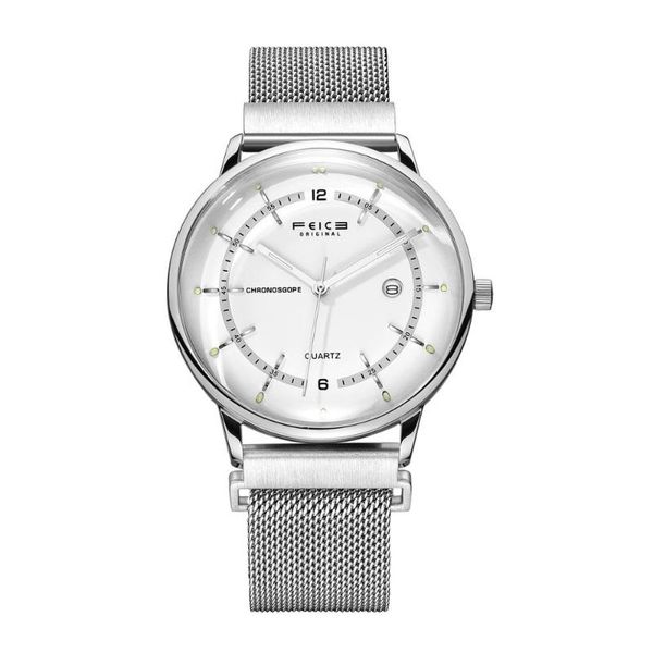 wristwatches feice men's quartz wrist watch ultra-thin luminous waterproof and elegant analog ø40mm fs166, Slivery;brown
wristwatches feice men's quartz wrist watch ultra-thin luminous waterproof and elegant analog ø40mm fs166, Slivery;brown