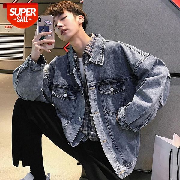 2019 spring men's cowboy clothes loose coats streetwear brand outerwear bomber denim jackets black/blue color windbreaker -xl #ka7e, White;black
2019 spring men's cowboy clothes loose coats streetwear brand outerwear bomber denim jackets black/blue color windbreaker -xl #ka7e, White;black