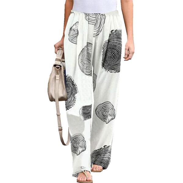 women pants boho print wide leg clothing ladies elastic waist trousers holiday casual long pant female women's & capris, Black;white
women pants boho print wide leg clothing ladies elastic waist trousers holiday casual long pant female women's & capris, Black;white