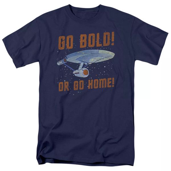 star trek go bold tv show t-shirt sizes s-3x new, White;black
star trek go bold tv show t-shirt sizes s-3x new, White;black