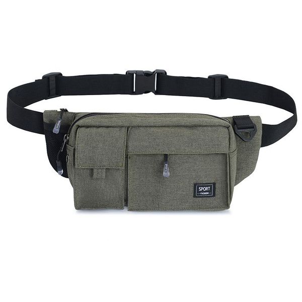 men waist bag tactical pack pouch with water bottle holder waterproof nylon belt bum bags