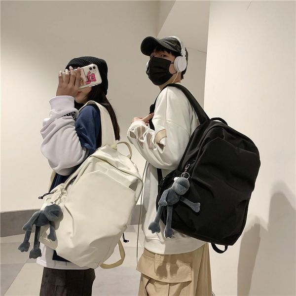 trendy fashion backpack women men large-capacity schoolbag solid color bag waterproof nylon multi-function travel
trendy fashion backpack women men large-capacity schoolbag solid color bag waterproof nylon multi-function travel