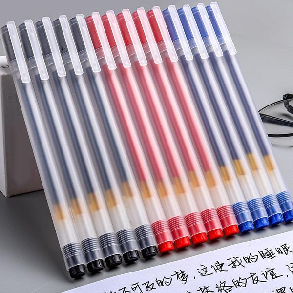 12pcs/set test gel pen 0.5mm ins black/blue/red ink neutral set pens for school office stationery supplies
12pcs/set test gel pen 0.5mm ins black/blue/red ink neutral set pens for school office stationery supplies