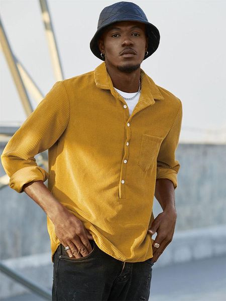 men's casual shirts corduroy cardigan long sleeve shirt autumn fashion daily japanese pure color 2021, White;black
men's casual shirts corduroy cardigan long sleeve shirt autumn fashion daily japanese pure color 2021, White;black