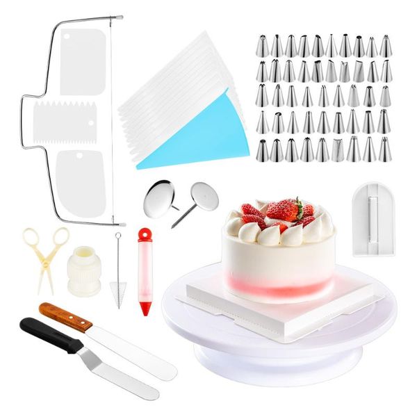 73pcs/set cake turntable set pastry tube fondant tool kitchen dessert baking tools cakes decorating kit bakeware &
73pcs/set cake turntable set pastry tube fondant tool kitchen dessert baking tools cakes decorating kit bakeware &
