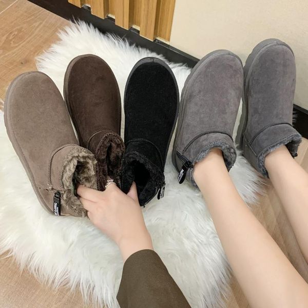 boots arrival women snow low nubuck leather warm winter mujer australia platform shoes, Black
boots arrival women snow low nubuck leather warm winter mujer australia platform shoes, Black