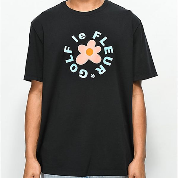 goldwang flower t-shirt for men and women q9f7, White;black 
goldwang flower t-shirt for men and women q9f7, White;black