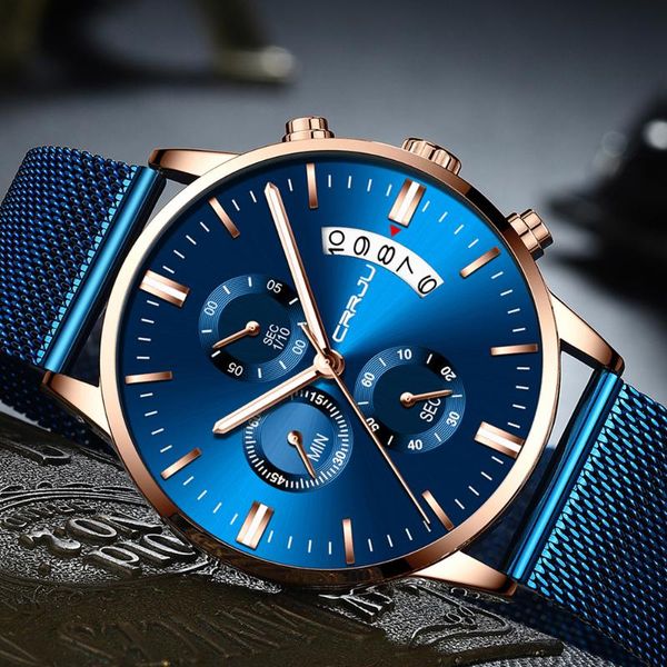 wristwatches crrju men watch mens quartz chronograph silver mesh watchband waterproof casual 2021, Slivery;brown
wristwatches crrju men watch mens quartz chronograph silver mesh watchband waterproof casual 2021, Slivery;brown
