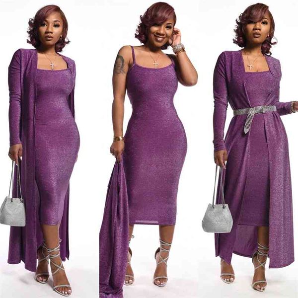 winter spring women set strap dress+long sleeve long cape solid two piece sets tracksuits night club party outfits gl207 210407, White
winter spring women set strap dress+long sleeve long cape solid two piece sets tracksuits night club party outfits gl207 210407, White