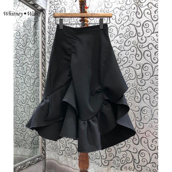 skirts whitney wang 2021 spring fashion streetwear designer style ruffles asymmetrical skirt women party wear, Black
skirts whitney wang 2021 spring fashion streetwear designer style ruffles asymmetrical skirt women party wear, Black
