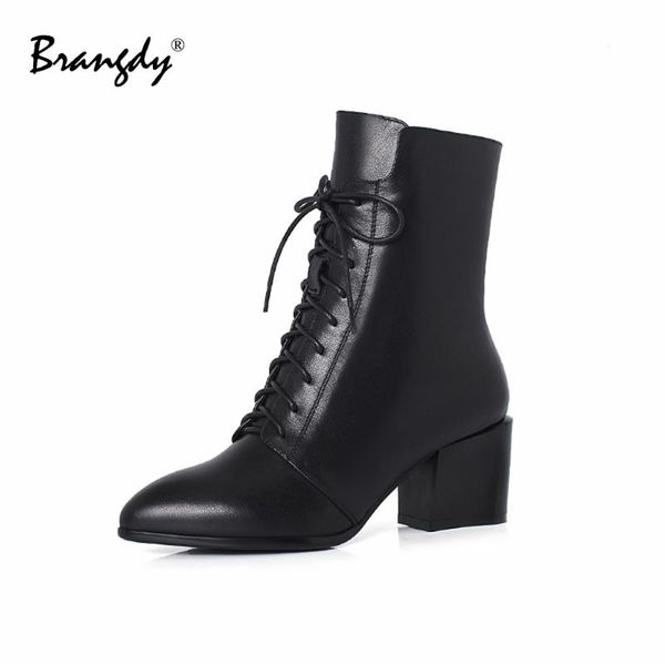 boots brangdy women genuine leather ankle square heel winter shoes with fur zip pointed toe size 34-39, Black
boots brangdy women genuine leather ankle square heel winter shoes with fur zip pointed toe size 34-39, Black
