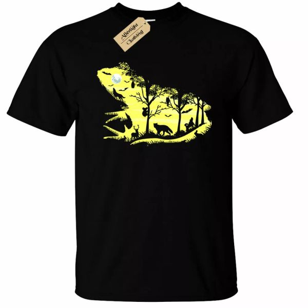 frog night silhouette t-shirt man forest forest animal wildlife creatures, White;black
frog night silhouette t-shirt man forest forest animal wildlife creatures, White;black