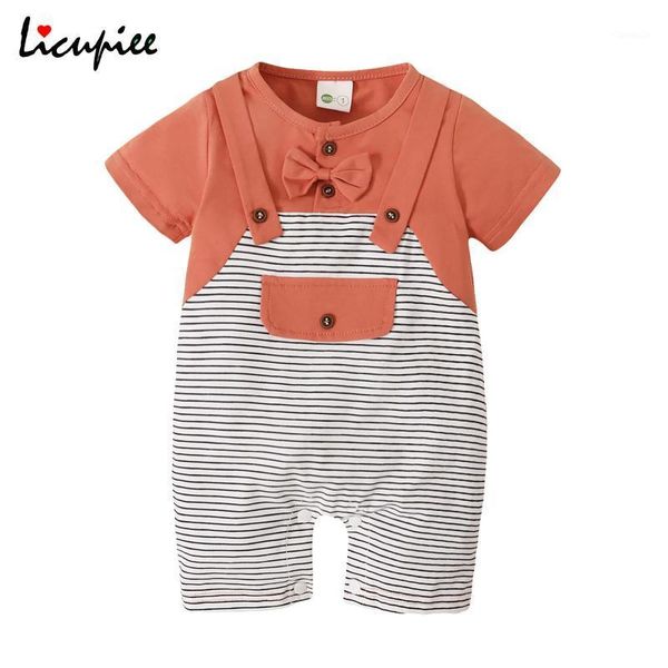 0-24 months casual baby boys striped romper with bow tie, short sleeve o-neck jumpsuit buttons for summer rompers, Blue
0-24 months casual baby boys striped romper with bow tie, short sleeve o-neck jumpsuit buttons for summer rompers, Blue
