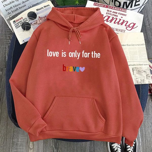 women's hoodies & sweatshirts love is only for the brave sweatshirt women printing hoodie tpwk rainbow winter clo, Black
women's hoodies & sweatshirts love is only for the brave sweatshirt women printing hoodie tpwk rainbow winter clo, Black