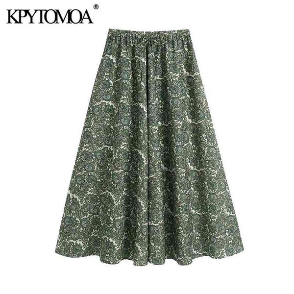 women chic fashion with drawstring paisley print midi skirt vintage high elastic waist female skirts mujer 210421, Black
women chic fashion with drawstring paisley print midi skirt vintage high elastic waist female skirts mujer 210421, Black