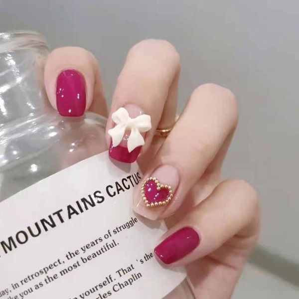 false nails press on manicure tool full cover detachable fake nail tips short round/square head wearable, Red;gold
false nails press on manicure tool full cover detachable fake nail tips short round/square head wearable, Red;gold