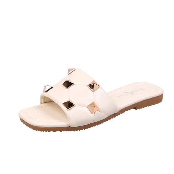 fashion women's slippers solid color simple vamp willow nails embellished with open-toed casual home outdoor, Black
fashion women's slippers solid color simple vamp willow nails embellished with open-toed casual home outdoor, Black