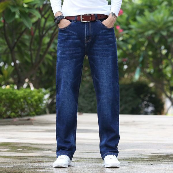 men's jeans vrokino stretch straight loose fashion casual spring and autumn denim trousers men 2021 brand clothing, Blue
men's jeans vrokino stretch straight loose fashion casual spring and autumn denim trousers men 2021 brand clothing, Blue