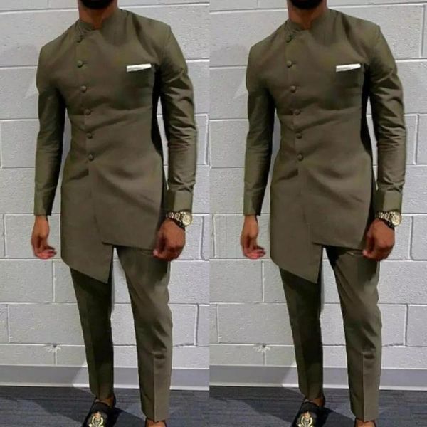 vintage african male clothing for men's wedding suit attire groom slim fit blazers 2 pieces set jacket with pants customized suits, White;black
vintage african male clothing for men's wedding suit attire groom slim fit blazers 2 pieces set jacket with pants customized suits, White;black