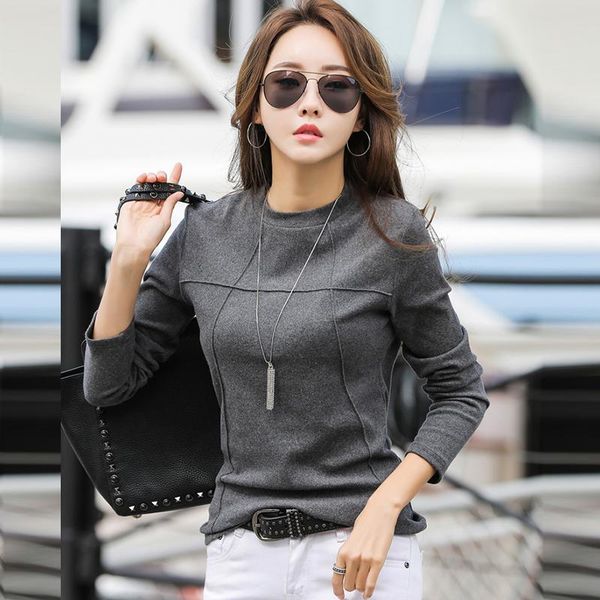 women's t-shirt female long sleeve cotton korean clothes tee shirt femme black autumn t women 2021 winter tshirt, White
women's t-shirt female long sleeve cotton korean clothes tee shirt femme black autumn t women 2021 winter tshirt, White
