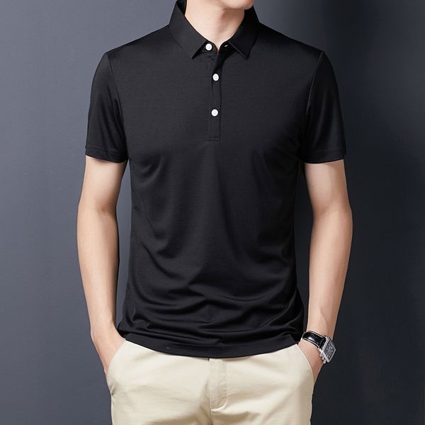 men's t shirts summer short sleeve slim fit youth light business solid color thin polo, White;black
men's t shirts summer short sleeve slim fit youth light business solid color thin polo, White;black