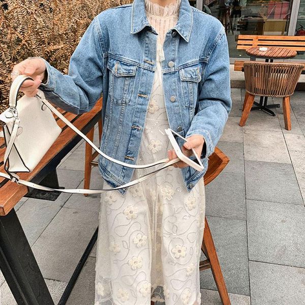 women's jackets denim blue coat 2021 autumn for women jean single breasted coats female feminine clothing, Black;brown
women's jackets denim blue coat 2021 autumn for women jean single breasted coats female feminine clothing, Black;brown
