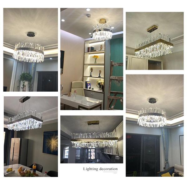luxury rectangle crystal chandelier lighting for dining room kitchen island lamps hanging modern chrome led chandeliers ac wedge
luxury rectangle crystal chandelier lighting for dining room kitchen island lamps hanging modern chrome led chandeliers ac wedge