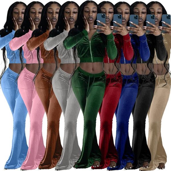 women's two piece pants autumn women velvet tracksuit matching set zipper jacket coat and long sportsuit clothes for outfit, White
women's two piece pants autumn women velvet tracksuit matching set zipper jacket coat and long sportsuit clothes for outfit, White