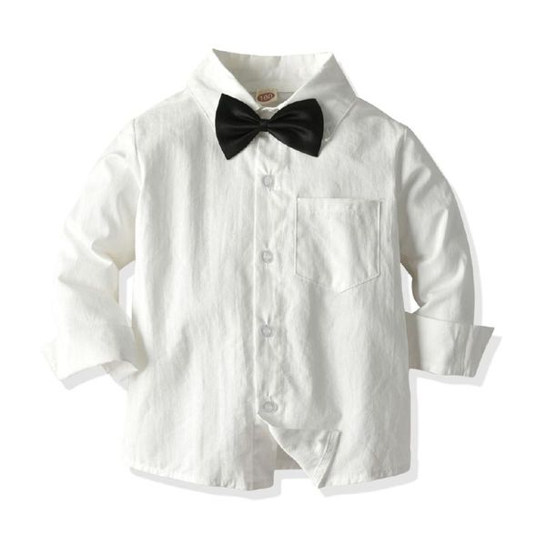 shirts baby boys casual long sleeve kids fashion daily clothes turn-down collar shirt with bow tie, White;black
shirts baby boys casual long sleeve kids fashion daily clothes turn-down collar shirt with bow tie, White;black