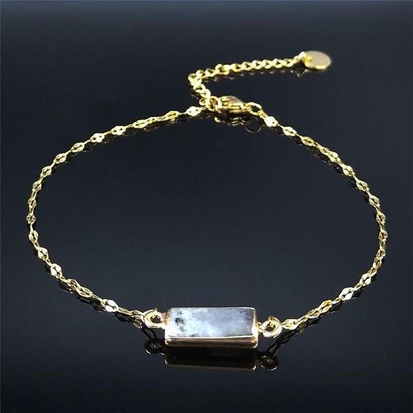 anklets natural stone stainless steel chaine pied gold color ankle bracelet women jewelry joyas de acero inoxidable para mujer axs04, Red;blue
anklets natural stone stainless steel chaine pied gold color ankle bracelet women jewelry joyas de acero inoxidable para mujer axs04, Red;blue