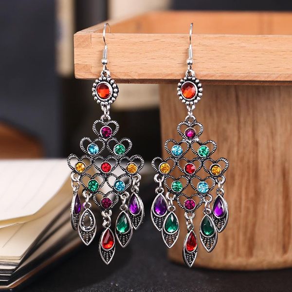 dangle & chandelier bohemian ethnic style rhinestone earrings for women vintage multilayer hollow peach heart geometric long drop jewelry, Silver
dangle & chandelier bohemian ethnic style rhinestone earrings for women vintage multilayer hollow peach heart geometric long drop jewelry, Silver