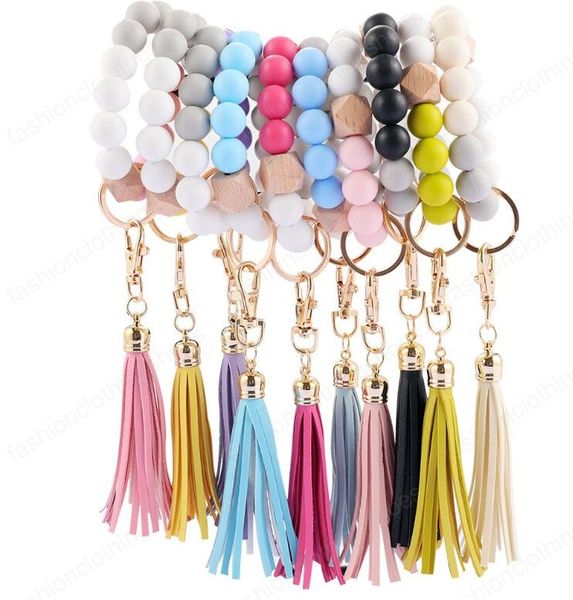 silicone beads keychain tassel string chain party favor leather tassels pendant wooden bead bracelet key ring morandi 19 designs to choose, Red;brown
silicone beads keychain tassel string chain party favor leather tassels pendant wooden bead bracelet key ring morandi 19 designs to choose, Red;brown