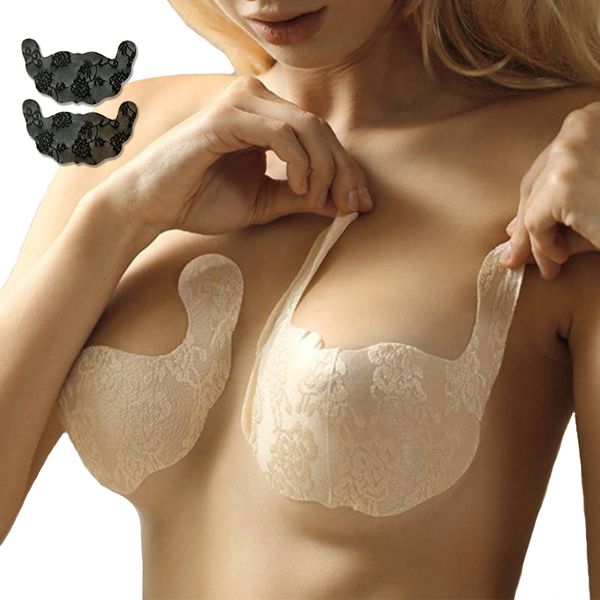 bras for women adhesive push up pads strapless invisible breast lift tape lace lette stickers sticky lingerie bupq, Red;black
bras for women adhesive push up pads strapless invisible breast lift tape lace lette stickers sticky lingerie bupq, Red;black