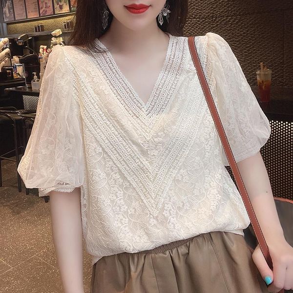 women's sweaters 2021 promotion 20545 (3 rooms, 5 rows, no.3 middle) non real net red picture v-neck lace chiffon shirt 43, White;black
women's sweaters 2021 promotion 20545 (3 rooms, 5 rows, no.3 middle) non real net red picture v-neck lace chiffon shirt 43, White;black