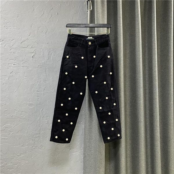 women's jeans 2021 autumn clothing korean style high waist harem pants cropped fashion loose beaded skinny, Blue
women's jeans 2021 autumn clothing korean style high waist harem pants cropped fashion loose beaded skinny, Blue