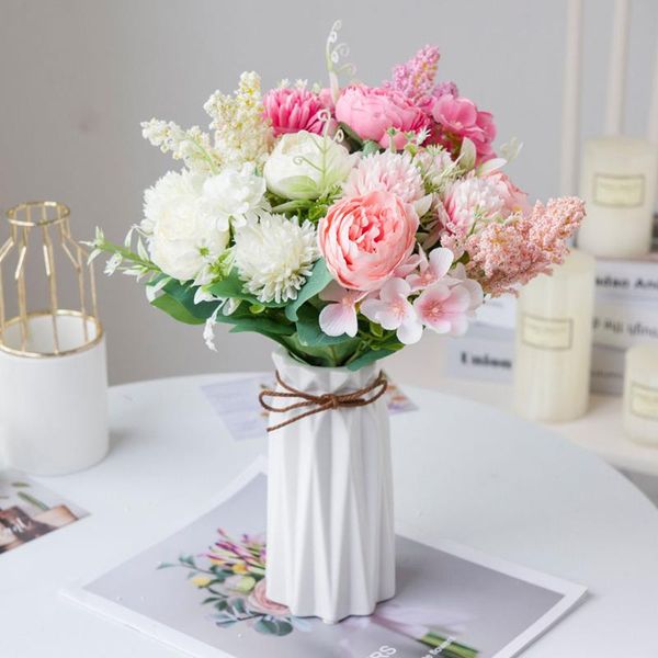 decorative flowers & wreaths 33cm high silk flower decoration a peony arrangement artificial bouquet hydrangeawedding ornaments
decorative flowers & wreaths 33cm high silk flower decoration a peony arrangement artificial bouquet hydrangeawedding ornaments