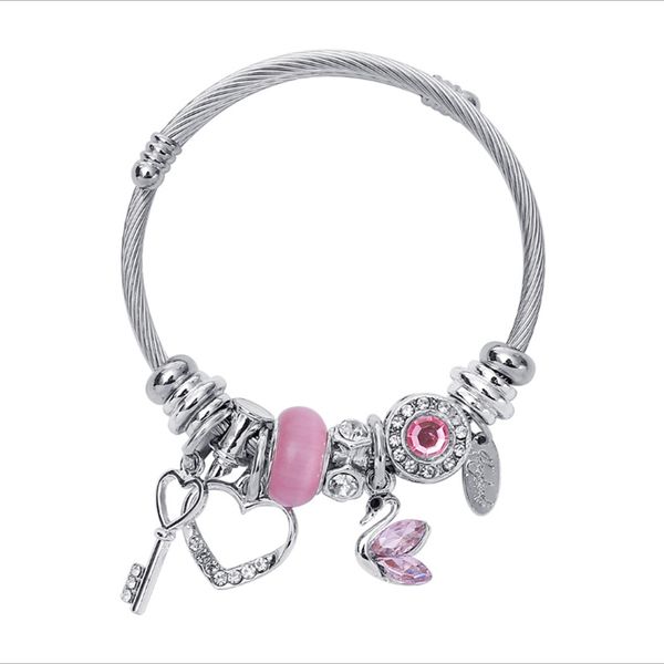 strands stainless steel bracelet for women luxury designer jewelry love bangle key heart shaped red black pink wear beads fashion charm brac
strands stainless steel bracelet for women luxury designer jewelry love bangle key heart shaped red black pink wear beads fashion charm brac