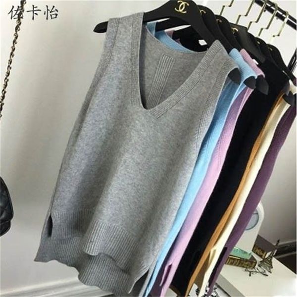 women's vests colete feminino blusa de malha com cote em v, slim, comprimento médio, sem mangas, primavera, outono, feminino, copos fri, Black;white
women's vests colete feminino blusa de malha com cote em v, slim, comprimento médio, sem mangas, primavera, outono, feminino, copos fri, Black;white