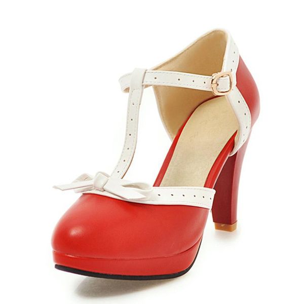 dress shoes women mary janes pumps t-strap 9cm spike heels sweet bowtie lolita buckle strap wedding bridal, Black
dress shoes women mary janes pumps t-strap 9cm spike heels sweet bowtie lolita buckle strap wedding bridal, Black