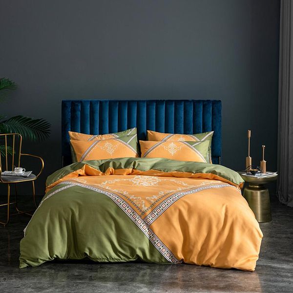 green and yellow bedding set luxury royal style bed sheet quilt cover pillowcase full size double single smart better sets
green and yellow bedding set luxury royal style bed sheet quilt cover pillowcase full size double single smart better sets