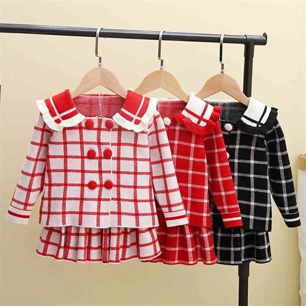 baby girls clothes set sweet princess outfits autumn winter kids girls long sleeve knitted lovely printed sweater+ dress 2pcs 210331, Red;yellow
baby girls clothes set sweet princess outfits autumn winter kids girls long sleeve knitted lovely printed sweater+ dress 2pcs 210331, Red;yellow