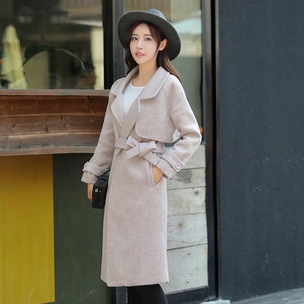 women's wool & blends nicesense casaco feminino abrigos mujer invierno 2021 winter coat women female overcoat manteau femme wide-waiste, Black
women's wool & blends nicesense casaco feminino abrigos mujer invierno 2021 winter coat women female overcoat manteau femme wide-waiste, Black