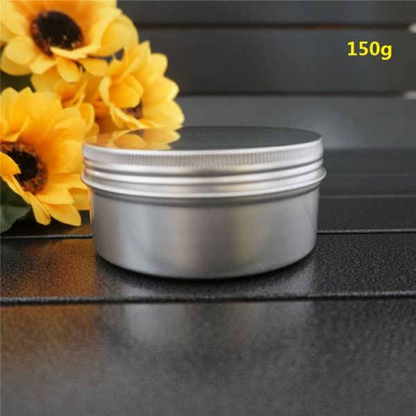 storage bottles & jars 150g 150ml 82*38mm cosmetic silver empty round aluminum box metal tin portable cream diy refillable jar tea pot
storage bottles & jars 150g 150ml 82*38mm cosmetic silver empty round aluminum box metal tin portable cream diy refillable jar tea pot