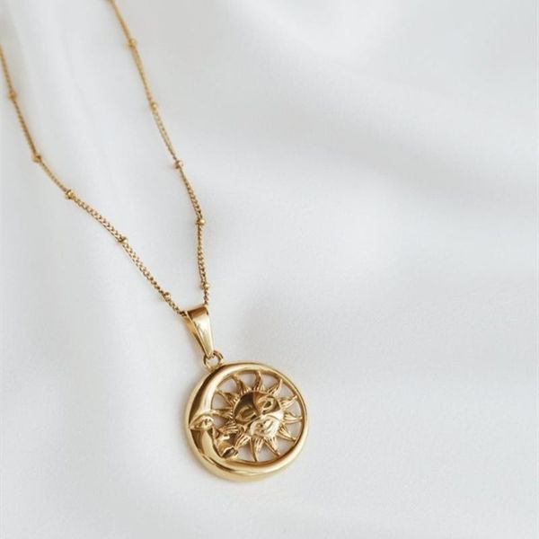 pendant necklaces alternative personality accessories sun and moon pattern ms exclusive style necklace banquet party jewelry, Silver
pendant necklaces alternative personality accessories sun and moon pattern ms exclusive style necklace banquet party jewelry, Silver