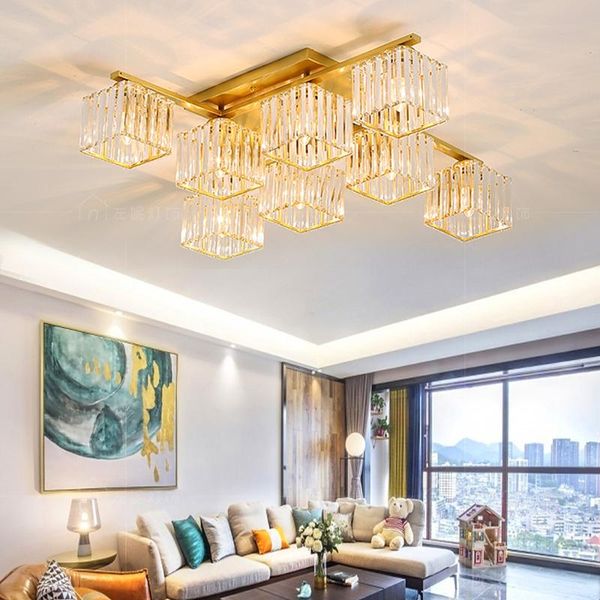 modern k9 crystal ceiling lamp fixtures square led chandelier home decor lighting plafonnier for living room lights
modern k9 crystal ceiling lamp fixtures square led chandelier home decor lighting plafonnier for living room lights