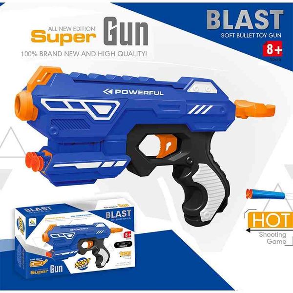 electric soft bullet children's gun boy rifle model outdoor gatling toy pistol manual, Blue
electric soft bullet children's gun boy rifle model outdoor gatling toy pistol manual, Blue