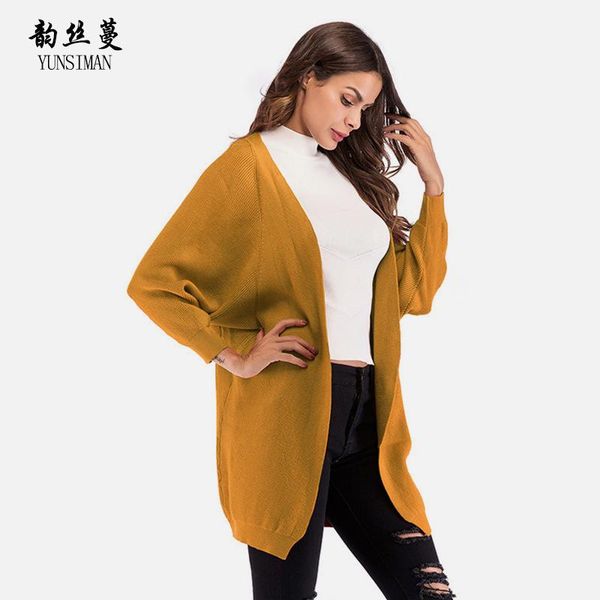 women's sweaters women cardigans fall 2021 black batwing sleeve knitted winter clothes elegant long coat for woman 8a25a, White;black
women's sweaters women cardigans fall 2021 black batwing sleeve knitted winter clothes elegant long coat for woman 8a25a, White;black